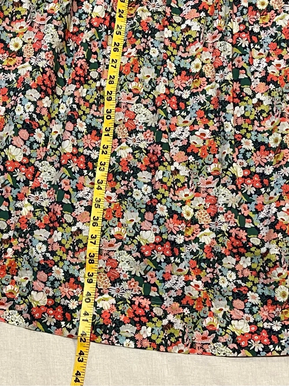 J. Crew x Liberty London Thorpe Ditsy Floral Midi Dress 12 Lace Up Tie Back - Picture 12 of 15
